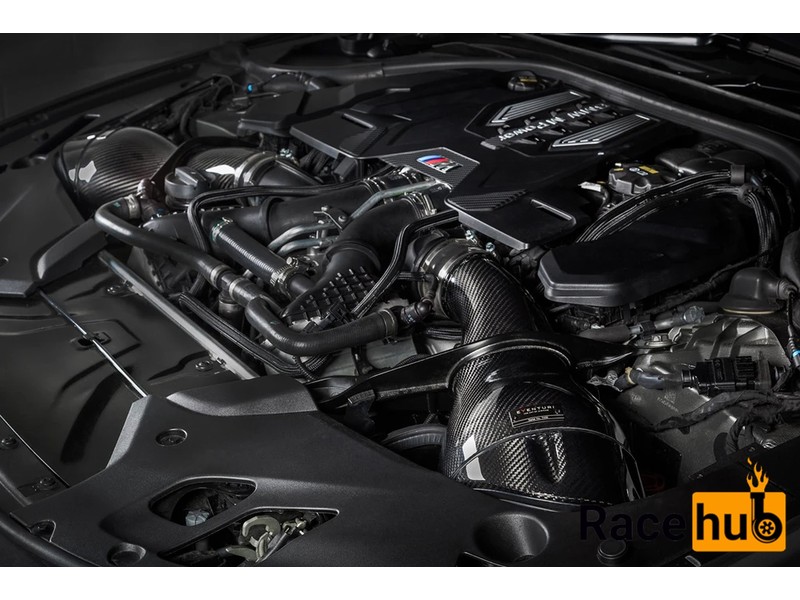 BMW F9X M5/M8 Black Carbon intake with shrouds [7]
